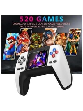 🆕- P5 Game Box Handheld Console Built in 520 Game. New in Box -Red